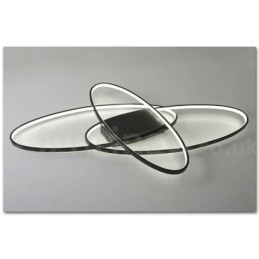 Plafoniera ovală, modernă, contemporană, din aluminiu, care poate fi reglată, lampă cu montare întinsă pentru camera de zi, dormitor, poate fi folosită și ca lampă de perete