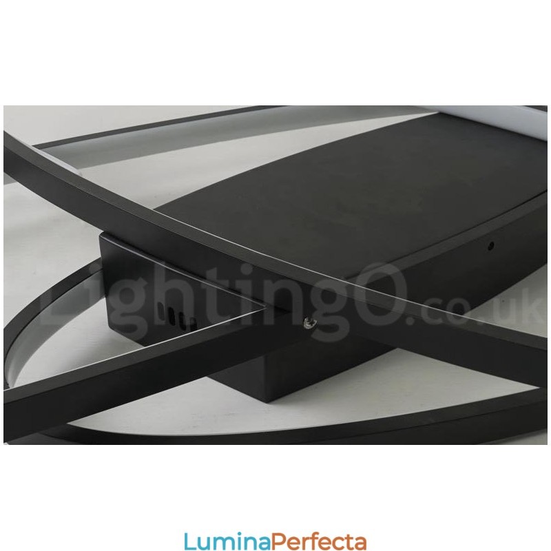 Plafoniera ovală, modernă, contemporană, din aluminiu, care poate fi reglată, lampă cu montare întinsă pentru camera de zi, dormitor, poate fi folosită și ca lampă de perete