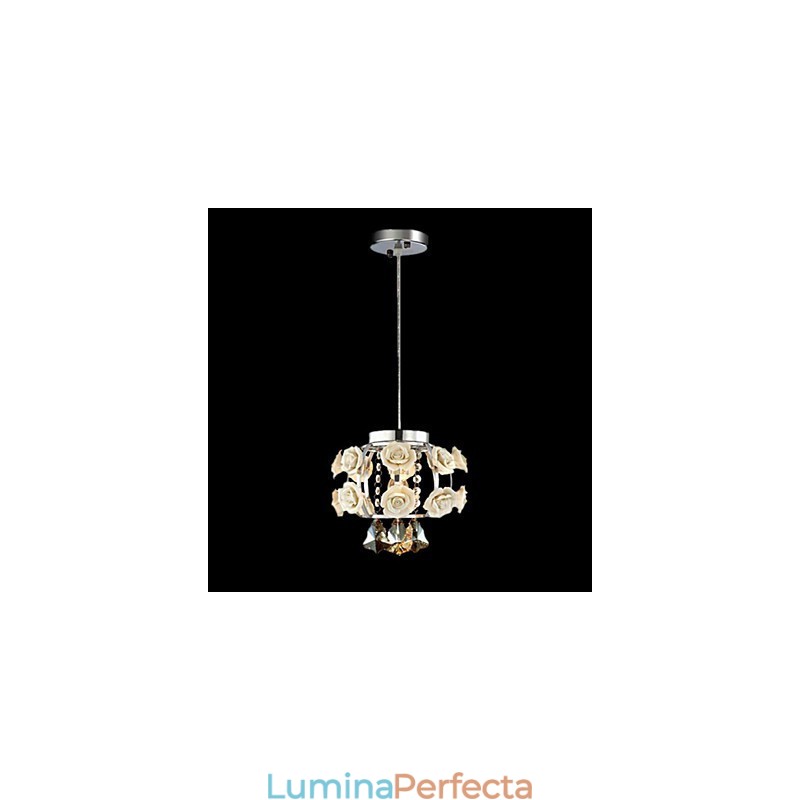 Candelabru Cristal Modern Contemporan Lanternă Metal 1 Lumină