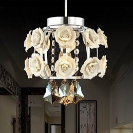 Candelabru Cristal Modern Contemporan Lanternă Metal 1 Lumină