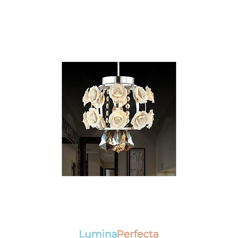 Candelabru Cristal Modern Contemporan Lanternă Metal 1 Lumină