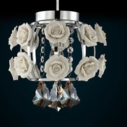Candelabru Cristal Modern Contemporan Lanternă Metal 1 Lumină