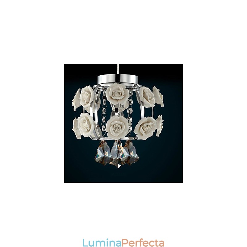 Candelabru Cristal Modern Contemporan Lanternă Metal 1 Lumină