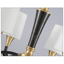 Candelabru cu pandantiv din alamă din alamă, luxos, rustic, retro, vintage, din alamă, cu abajururi de sticlă