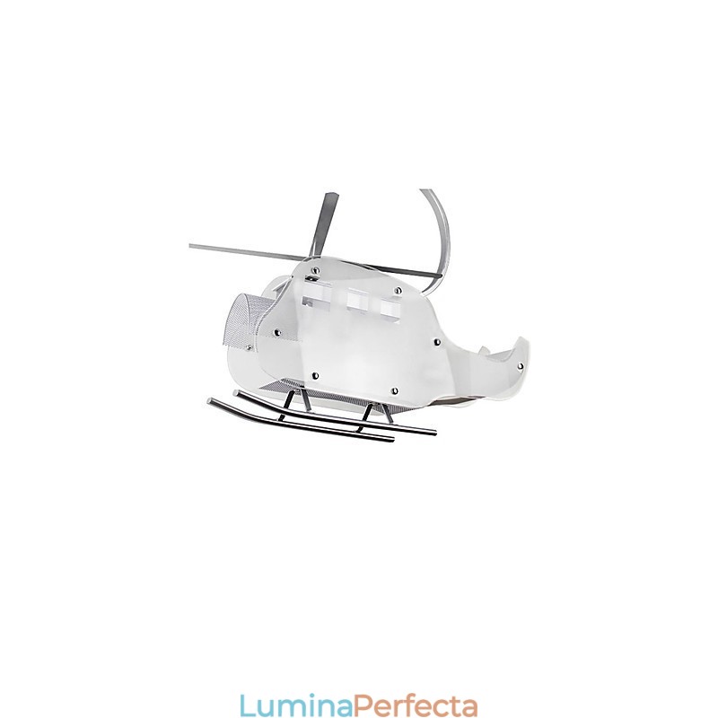 Lampă simplă pentru copii Lampă pentru elicopter din sticlă de desene animate