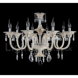 Candelabru de lumânare cu pandantiv modern și luxos din cristal