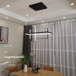 Lumină suspendată liniară reglabilă cu telecomandă Lumină ambientală Finisaje vopsite Aluminiu Design modern