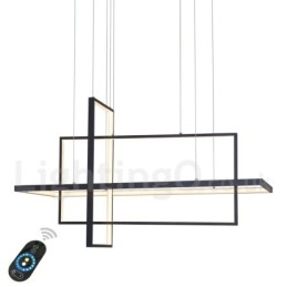 Lumină suspendată liniară reglabilă cu telecomandă Lumină ambientală Finisaje vopsite Aluminiu Design modern
