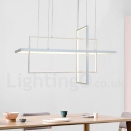Lumină suspendată liniară reglabilă cu telecomandă Lumină ambientală Finisaje vopsite Aluminiu Design modern