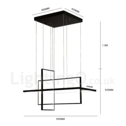 Lumină suspendată liniară reglabilă cu telecomandă Lumină ambientală Finisaje vopsite Aluminiu Design modern