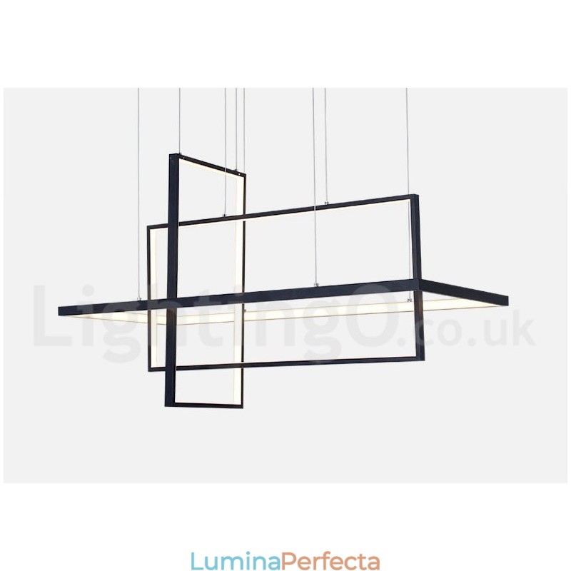 Lumină suspendată liniară reglabilă cu telecomandă Lumină ambientală Finisaje vopsite Aluminiu Design modern