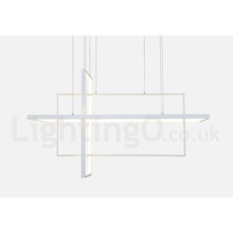 Lumină suspendată liniară reglabilă cu telecomandă Lumină ambientală Finisaje vopsite Aluminiu Design modern