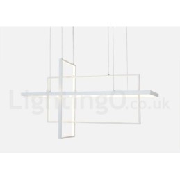 Lumină suspendată liniară reglabilă cu telecomandă Lumină ambientală Finisaje vopsite Aluminiu Design modern