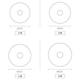 Plafoniera rotundă din lemn ultra subțire, reglabilă, cu abajur din acril, în stil nordic