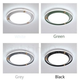 Plafoniera rotundă din lemn, ultra-subțire, cu abajur din acril, în stil nordic.