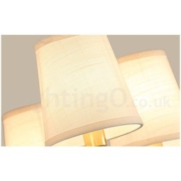 Candelabru cu pandantiv din alamă, mare, luxos, rustic, retro, vintage, din alamă pură, cu nuanțe de material textil