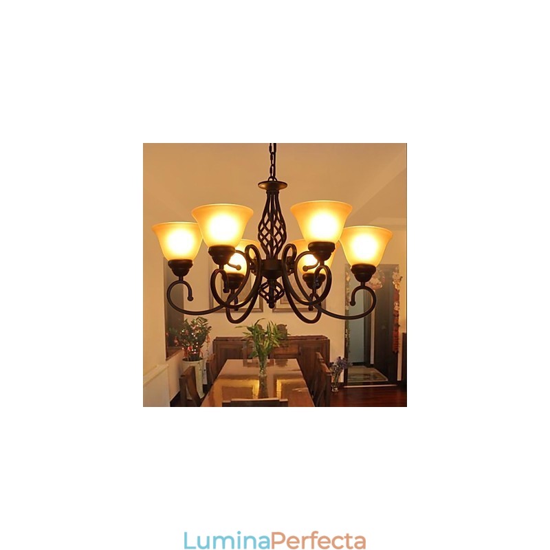 Rustic Lodge Vintage Retro Metal Candelabru Copii