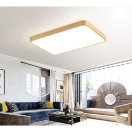 Plafoniere din alamă, dreptunghiulare ultra subțiri, reglabile, în stil nordic modern și contemporan, cu abajur din acril, pot fi folosite și ca lampă de perete