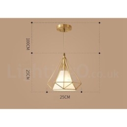 Lampă de suspendare în stil nordic rustic Lodge din alamă pură cu abajur din material textil
