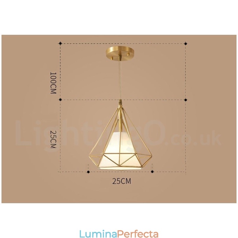 Lampă de suspendare în stil nordic rustic Lodge din alamă pură cu abajur din material textil