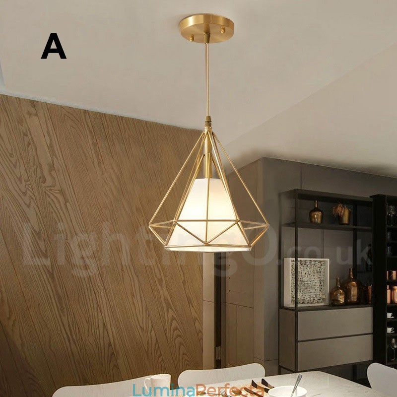 Lampă de suspendare în stil nordic rustic Lodge din alamă pură cu abajur din material textil