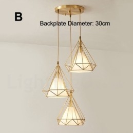 Lampă de suspendare în stil nordic rustic Lodge din alamă pură cu abajur din material textil