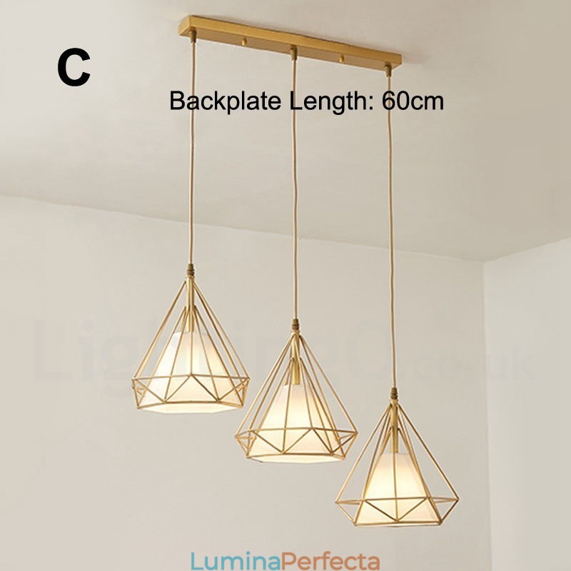 Lampă de suspendare în stil nordic rustic Lodge din alamă pură cu abajur din material textil