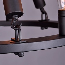 Lampă suspendată cu frânghie de epocă Loft Lampă industrială creativă Decor în stil american