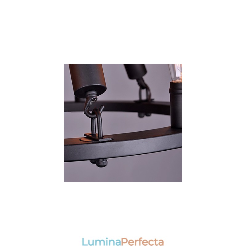 Lampă suspendată cu frânghie de epocă Loft Lampă industrială creativă Decor în stil american