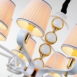 Candelabru din stofa Lampa moderna minimalista cu 3 lumini