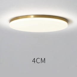 Plafoniere din alamă, rotunde, reglabile, moderne, contemporane, în stil nordic, cu montare încastrabilă, cu umbră acrilică, pot fi, de asemenea, folosite ca lampă de perete