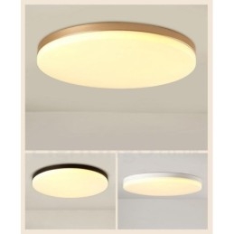 Plafoniere ultrasubțiri, rotunde, reglabile, în stil nordic modern și contemporan, cu montare încastrabilă, cu umbră acrilică, pot fi, de asemenea, folosite ca lampă de perete
