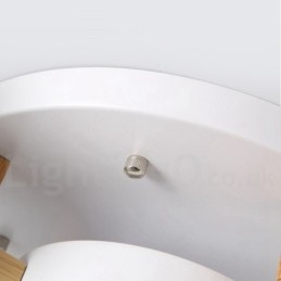 Candelabru din lemn Plafoniera încastrabilă în stil nordic modern și contemporan cu abajur acrilic
