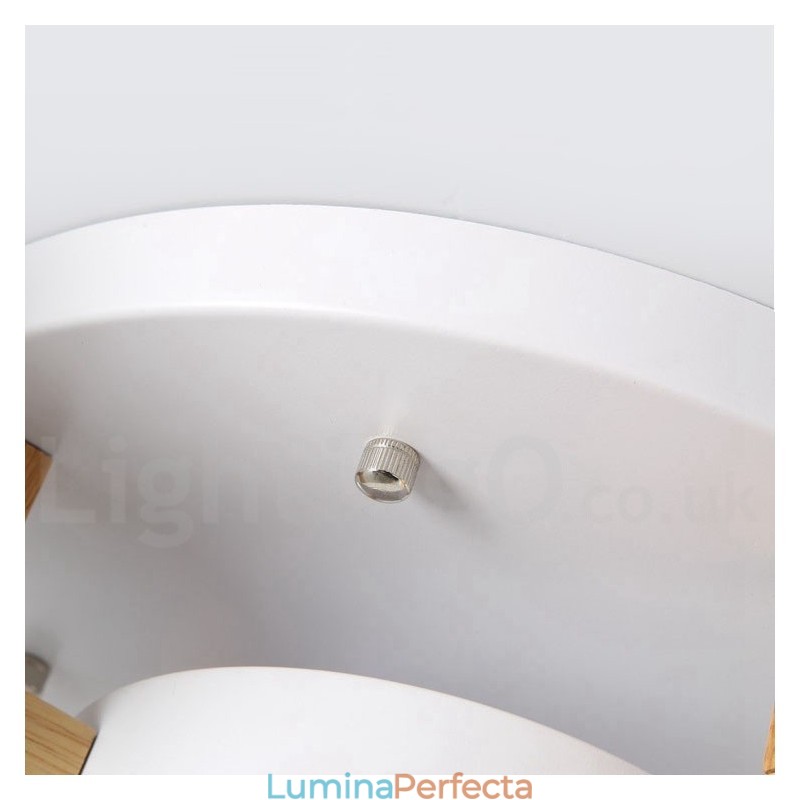 Candelabru din lemn Plafoniera încastrabilă în stil nordic modern și contemporan cu abajur acrilic