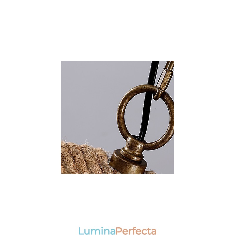 Retro 1 Lampă Cânepă Funie Candelabru Stil Retro Country