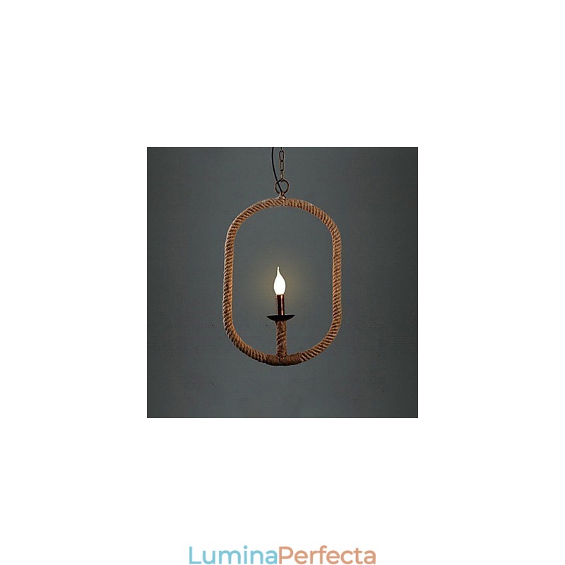 Retro 1 Lampă Cânepă Funie Candelabru Stil Retro Country