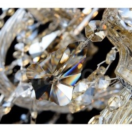 Candelabru modern de cristal K9 retro cu 12 lumini