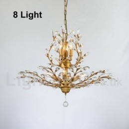 Candelabru pentru pictură din fier din cristal cu lampă de iluminat modernă din cristal