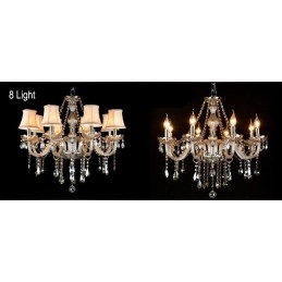 Lumânare de culoare coniac Candelabru de cristal K9 mare cu nuanțe