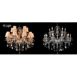 Lumânare de culoare coniac Candelabru de cristal K9 mare cu nuanțe