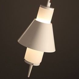 Lampă suspendată din metal, modernă, contemporană, cu 2 lumini