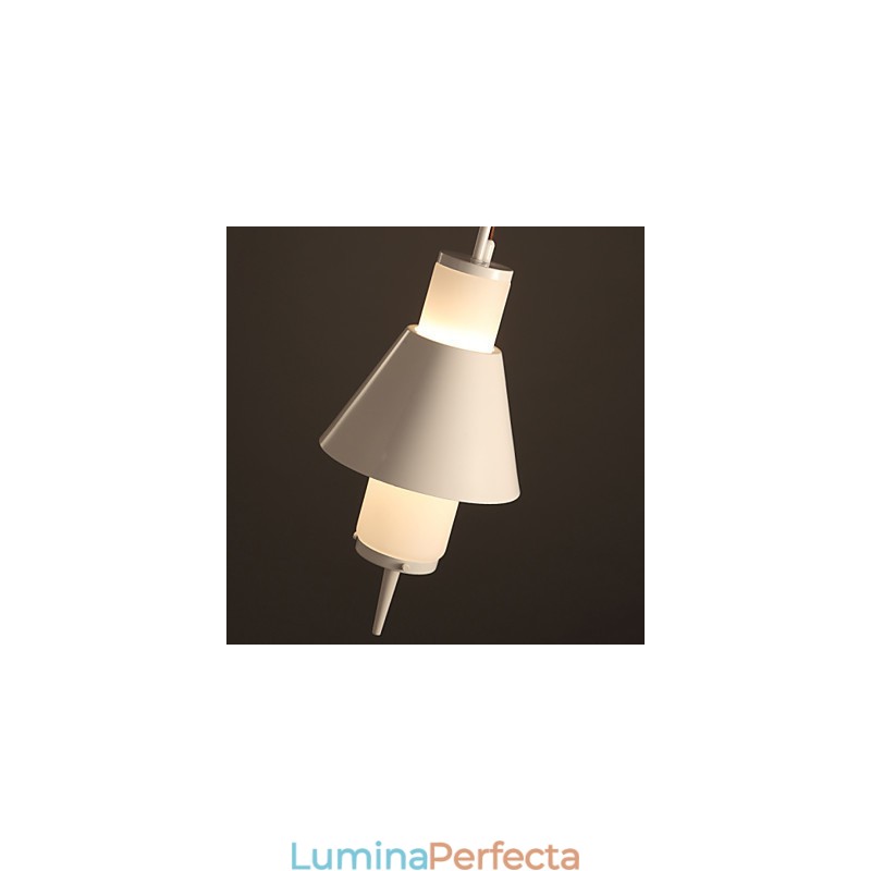 Lampă suspendată din metal, modernă, contemporană, cu 2 lumini