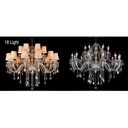 Lumânare de culoare coniac Candelabru de cristal K9 mare cu nuanțe