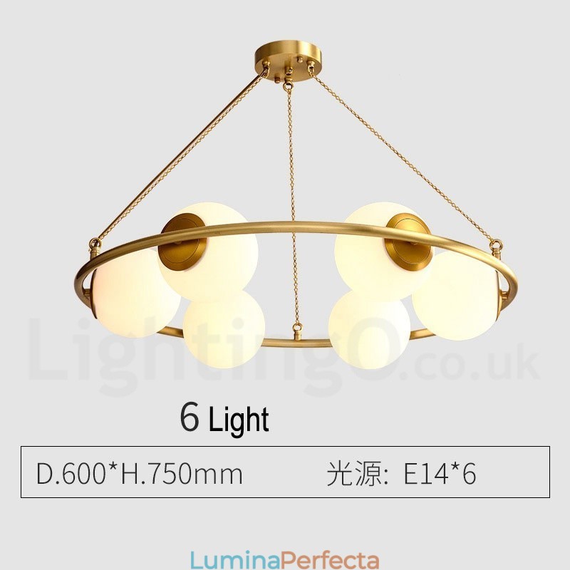 Candelabru rotund rustic Lodge în stil fasole din alamă pură cu nuanțe albe