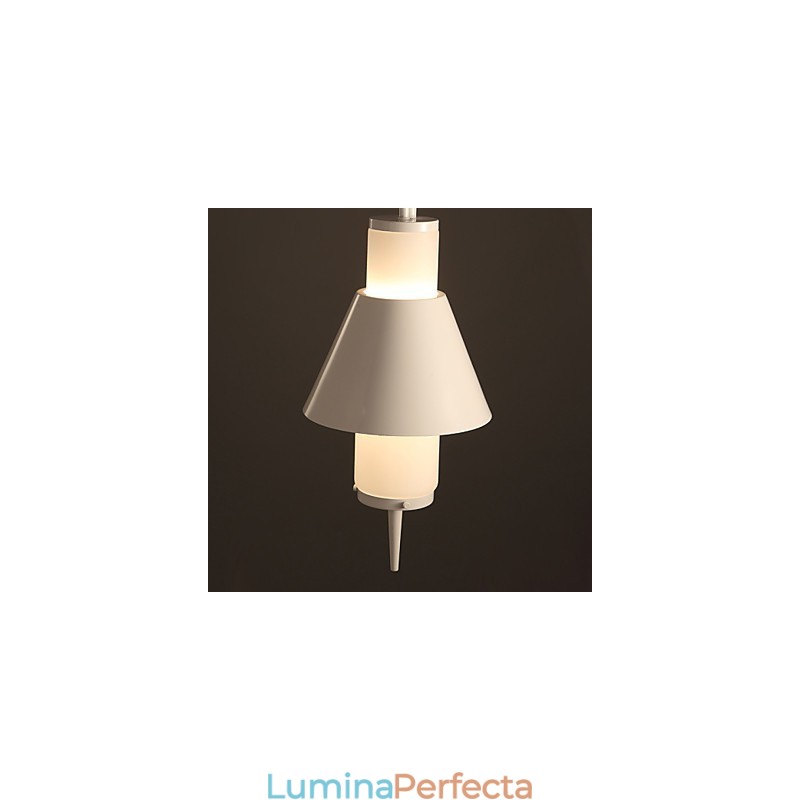 Lampă suspendată din metal, modernă, contemporană, cu 2 lumini