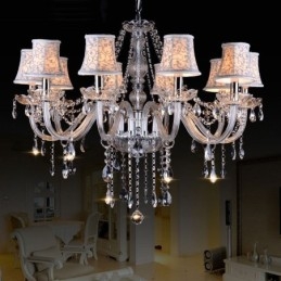 Clear Candle Candelabru mare din cristal K9 cu nuante