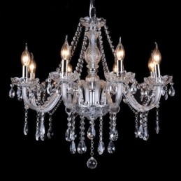 Clear Candle Candelabru mare din cristal K9 cu nuante
