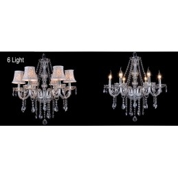 Clear Candle Candelabru mare din cristal K9 cu nuante