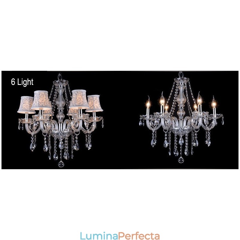Clear Candle Candelabru mare din cristal K9 cu nuante