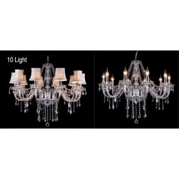 Clear Candle Candelabru mare din cristal K9 cu nuante